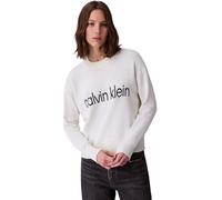Calvin Klein Pull Femme Graphic en Coton, Beige (Tofu), L