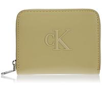 Calvin Klein Raised CK Medium Zip Around Lv04f1026g, Portefeuilles Femme, Brown (Mint Tea), Taille Unique