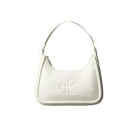 Calvin Klein Raised CK Small Shoulder Bag Lv04f3230g, Crossover Femme, Khaki (Lily White), Taille Unique