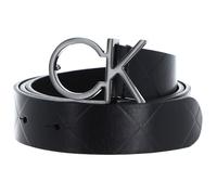 Calvin Klein RE-Lock Quilt Logo Belt 30MM K60K611102 Ceintures, Noir (CK Black), 75 Femme