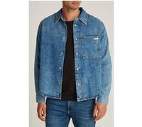 Calvin Klein Chemise en Jean Homme Regular Denim Shirt Poche sur la Poitrine, Bleu (Denim Light), M