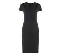 Calvin Klein - Robe Crêpe avec Découpe Frontale - Femme - Robes - Noir - Taille: 40 FR