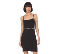 Calvin Klein Robe Femme Logo Elastic Strappy Bretelles Fines, Noir (CK Black), XXL