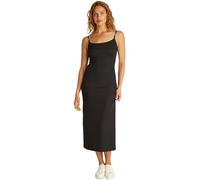 Calvin Klein Robe Moulante Femme Logo Elastic Strappy Slim Fit, Noir (CK Black), 3XL