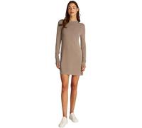 Calvin Klein Robe Pull Femme Smooth Yarn Longueur Genoux, Beige (Taupe Gray), S