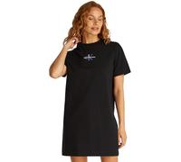 Calvin Klein Robe T-Shirt Femme Gradient Monologo Tee Courte, Noir (CK Black), S