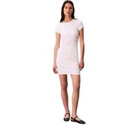 Calvin Klein Robe T-Shirt Femme Mini avec Col Ras-du-Cou