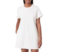 Calvin Klein Robe T-Shirt Femme Punto Milano Courte, Beige (Tofu), M