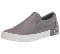 Calvin Klein Ryor Baskets pour Homme en Cuir Gris 030, 41,5 EU, Cuir Gris 030, 41.5 EU