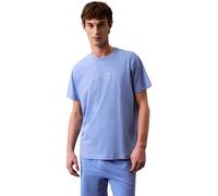 Calvin Klein S/S Crew Neck 000Nm2748E T-Shirt, Blue (Glacier), M Homme