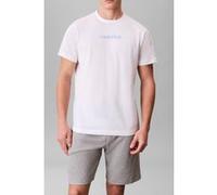 Calvin Klein S/s Crew Neck Classic White W/blue Descent Logo Taille: L | T-Shirts Outlet | Homme | Blanche