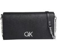 Calvin Klein Sac à Bandoulière Femme Mini avec Chaîne, Noir (Ck Black), Taille Unique