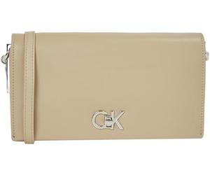Calvin Klein Sac à Bandoulière Femme Mini Chain Bag avec Chaîne, Gris (Crockery), Taille Unique