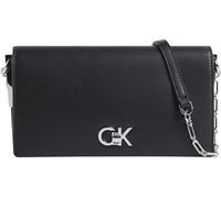 Calvin Klein Sac à Bandoulière Sac Femme Re-Lock Mini avec Fermoir Pivotant, Noir (Black), Taille Unique