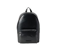 Calvin Klein Sac à dos 'Coated Emblem Print Dome' gris / noir, Taille One Size