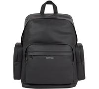 Calvin Klein Sac à Dos Homme avec Compartiment pour Ordinateur Portable, Noir (Ck Black Pebble), Taille Unique
