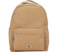 Calvin Klein Sac à Dos Homme Sport Essentials Campus avec Compartiments Latéraux, Beige (Savannah Tan), Taille Unique