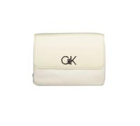 Calvin Klein - Sac à Main en Polyester Beige avec Poignée en Chaîne - Femme - Sacs - Blanc - Taille: ONE Size