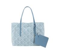 Calvin Klein - Sac Cabas en Jacquard Denim - Femme - Sacs - Bleu - Taille: ONE Size