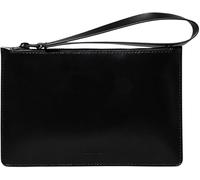 Calvin Klein Sac Pouch Homme Glow Zipped Pouch Plat, Noir (Ck Black Leather), Taille Unique