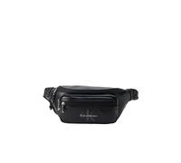 Calvin Klein Sacs banane 'Monologo Webbing Strap' noir / blanc, Taille One Size