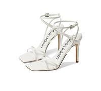 Calvin Klein Sandales à talons Tegin pour femme, blanc, 40 EU