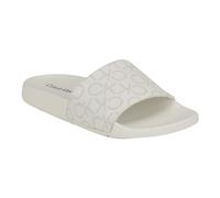 Calvin Klein Sandales Athens Slide pour femme, Blanc 140, 38 EU