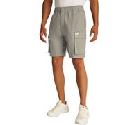 Calvin Klein Short Cargo Homme Washed avec Ceinture Élastique, Beige (Laurel Oak), 29W