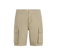 Calvin Klein Short Cargo Homme Washed avec Ceinture Élastique, Beige (Stone Gray), 30W