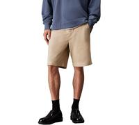 Calvin Klein Short Chino Homme Classic Cotton Longueur Genoux, Beige (White Pepper), 34W