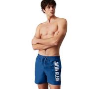 Calvin Klein Short de Bain Homme Medium Drawstring avec Cordon de Serrage, Bleu (Patch of Blue), M