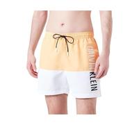 Calvin Klein Short de Bain Homme Medium Drawstring Long, Orange (Buff Orange), L