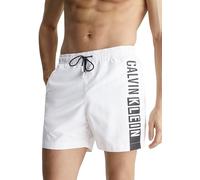 Calvin Klein Short de Bain Homme Medium Drawstring Mi-Long, Blanc (Pvh Classic White), XL