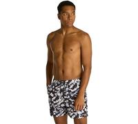 Calvin Klein Short de Bain Homme Medium Drawstring-Print avec Cordon de Serrage, Multicolore (CK Layered Floral Black AOP), L