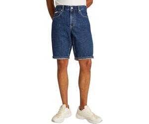 Calvin Klein Short en Jean Homme Regular en Coton, Bleu (Denim Dark), 28W