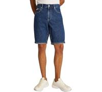 Calvin Klein Short en Jean Homme Regular en Coton, Bleu (Denim Dark), 29W
