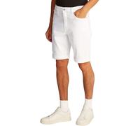 Calvin Klein Short en Jean Homme Slim Longueur Genoux, Bleu (Denim Light), 32W