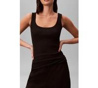 Calvin Klein Sl Varigated Rib Tank Top Black Taille: XL | Tanktops Outlet | Femme | Le Noir