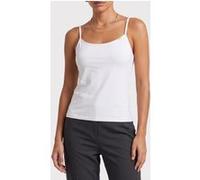 Calvin Klein Sleeveless Cotton Stretch Top Bright White Taille: S | Culottes Outlet | Femme | Blanche