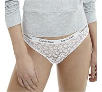 Calvin Klein Slip Brésilien Femme Dentelle, Blanc (White), XS