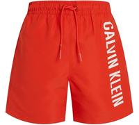 Calvin Klein Slip de Bain Garçon Medium Drawstring avec Cordon de Serrage, Rouge (Flaming Chili), 12-14 Ans