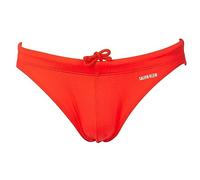 Calvin Klein Slip de Bain Homme CK Piscine avec Logo derrière élastique et Cordon dissimulé à la Taille Article ZM0ZM02304 Slip, XLY Salsa Red, L