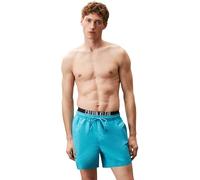 Calvin Klein Slip de Bain Homme Medium Double avec Cordon de Serrage, Bleu (Bash Blue), M