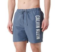 Calvin Klein Slip de Bain Homme Medium Drawstring avec Cordon de Serrage, Bleu (Grisaille), 3XL