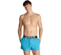 Calvin Klein Slip de Bain Homme Short avec Ceinture Emblématique, Bleu (Bash Blue), S