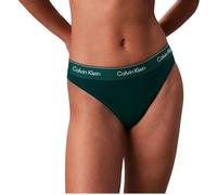 Calvin Klein Slip Femme High Leg avec Ceinture Emblématique, Bleu (Turf), S