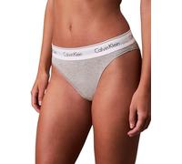Calvin Klein Slip Femme High Leg avec Ceinture Emblématique, Gris (Grey Heather), L