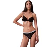 Calvin Klein Slip Forme Bikini Femme avec Dentelle, Noir (Black), L