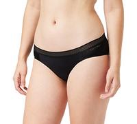 Calvin Klein Slip Forme Bikini Femme avec Élasthanne, Noir (Black), L