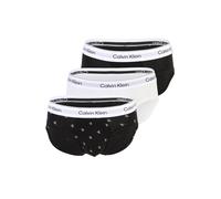 Calvin Klein Slip Hip Icon Cotton Stretch – noir/blanc – Lot de 3 – Taille M